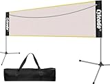 Tragbares Badminton-Netz-Set, höhenverstellbar, 5 m langes, faltbares Netz für...