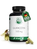 Quercetin Hochdosiert - 180 Kapseln á 500mg aus deutscher Herstellung mit einem...