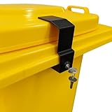 GARDIVO Metall Mülltonnenschloss Mülltonnenverriegelung für Mülltonnen und...