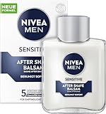 NIVEA MEN Sensitive After Shave Balsam, Gesichtspflege nach der Rasur für...