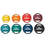 Sport-Thieme Medizinball mit Griff | formbeständig | 3-10 kg | schwarz, gelb,...