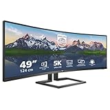 Philips 498P9 - 49 Zoll DQHD Curved Monitor, höhenverstellbar (5120x1440, 70...