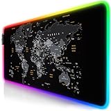 Titanwolf - RGB Gaming Mauspad - 800x300 mm - XXL Mousepad - LED Multi Color - 7...