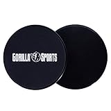 GORILLA SPORTS® Fitness Sliders - 2er Set, doppelseitig für Hartböden,...