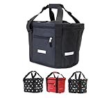 BÜCHEL Fahrradkorb vorne | Einkaufs-Tasche I Faltbar I Fahrrad Korb mit...