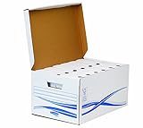 BANKERS BOX Set aus 1 Klappdeckelbox Maxi mit 6 Stück A4/A4+ Archivschachtel...