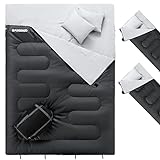 FUNDANGO Doppelschlafsack für 2 Personen 220x150cm Deckenschlafsack für...