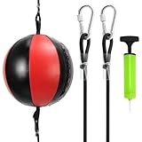 QWORK® Doppelendball Punchingball Speedball Set für MMA und Boxtraining -...