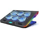 KLIM Glacier Laptop Kühler - NEU 2023-6 Fans Laptop Kühler Stand mit...