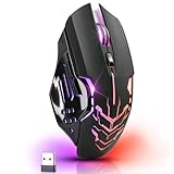 Defender® Katana Kabellose Gaming Maus - Geräuschlose Klicks - 5...