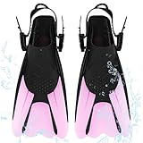 YANGUN Schnorchelflossen, Verstellbare Schwimmflossen Gr.34-38, Unisex...