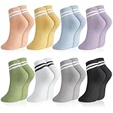 Utensilsto 8 Paare Socken Damen 36-40 Streifensocken Baumwolle Sportsocken...