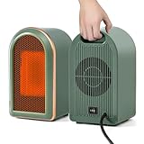 Heizlüfter Klein Energiesparend, Mini PTC Keramik Elektroheizung Leise,Mobile...