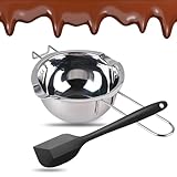 Edelstahl Schmelzschüssel, Wasserbad Schmelzschale, Wasserbad Schüssel, mit 1...
