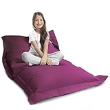 LAZY BAG Riesen-Sitzsack XL 160x125 cm mit 300 Liter | Sitzkissen 2-in-1 für...