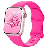 AMSKY Silikon Apfelband Kompatibel mit Apple Watch Armband 40mm 44mm 45mm 41mm...