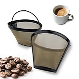 VELLUSTRA 2 PCS Kaffeefilter aus Edelstahl Für 8-12 Tassen Kaffee,...