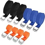 Hodzeed 10 Stück Spanngurte Befestigungsriemen mit Klemmschloss,25mm...
