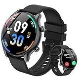 vamout Smartwatch Herren Damen Rund mit Telefonfunktion/AI Assistentin,1.39' HD...