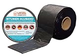 Bitumen Aluband Reparaturband Dichtband Farbe Schwarz 300 mm - Rolle 10 Meter