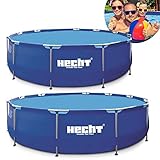 HECHT Stahlrahmen Pool Swimmingpool – 360 x 76 cm und 300 x 76 cm zur Auswahl...