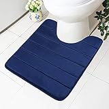 Homaxy Memory Foam Rutschfeste Weiches Vorleger Toilette mit Ausschnitt 50 x 60...