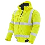 PKA Warnschutz Pilotenjacke für die Arbeit - Wasserdichte & Winddichte...