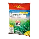 WOLF-GARTEN Rasen-Langzeitdünger „Premium“ LE 450 (mit Langzeitwirkung für...