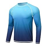 Huayuzh Rashguard UV Shirt Herren Langarmshirt Schwimm Tshirt Schnelltrocknend...