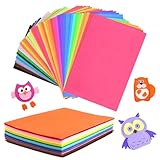VMUTGA 40 Farben Filzstoff Basteln, 20 x 30 cm Filzplatten Bastelfilz Farbig...