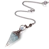 AWARDSEN Harz Aquamarin Pendulum Edelstein Pendel Kristall, Heilsteine...