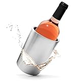 BigDean Weinkühler aus doppelwandigem Edelstahl – Flaschenkühler für Wein &...