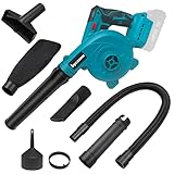 Akku Laubbläser für Makita 18V, Elektrischer Hand-Laubbläser Gebläse, 2-in-1...
