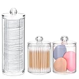 3er Set Wattepadspender – Organizer für Schminktisch, Badezimmer und...