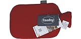 Fashy 6530 42 Wärmflasche, 2.0 L, Vliesbezug, Thermoplast, cranberry