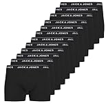 JACK & JONES Herren Jactrunks 12 Packs Boxershorts, Black/Pack:Black - Black -...