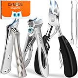 Profi Nagelknipser Fußnägel, DRMODE Zehen Nagelknipser Groß für Senioren...