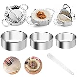 NAROSEBE 7 Stück Ravioli Former Edelstahl Ravioli Dumpling Maker Former...