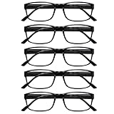Gaoye 5 pack Lesebrillen herren/damen mit blaulichtfilter Brille Lesehilfe für...