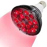 Rote Lichttherapie Lampe,36 W Rotlichtlampe 18 LED Infrarot Lichttherapiegerät,...