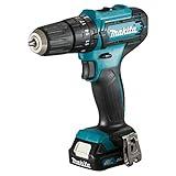 Makita HP 333 DWAE Akku Schlagbohrschrauber 12 V 30 Nm + 2x Akku 2,0 Ah +...