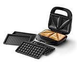 Philips Sandwichmaker 5000 Serie, 750 W, Panini, Waffeln, Sandwichplatten,...