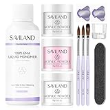 SAVILAND Acryl Nägel Starterset: Anfänger Acryl Nagelset Gel Nägel Set mit...