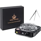 NOBLE HOOKAH Shisha Kohleanzünder für Shisha Kohle Elektrisch Kohlegrill 1000W...