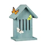 Relaxdays Schmetterlingshaus hängend, Insektenhotel für Garten, Balkon,...