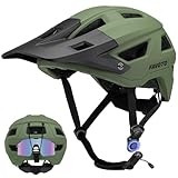 Favoto Mountainbike Fahrradhelm mit Schirm Leicht - Doppelte Inmould Technologie...