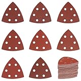 120 Stück Schleifpapier Dreieckschleifer 90x90x90mm Dreieckschleifer...