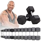 Miweba Sports Hexagon Hanteln HGH100 | 2,5-30kg - 𝐏𝐫𝐨𝐟𝐢 Hantel -...