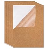 Korkplatte Selbstklebend 5 Stück Rechteckig Korkplatten Selbstklebend 1 mm...