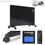 TROTEC Glaskonvektor Elektroheizung TCH 2011 E – Heizleistung 1000 W / 2000 W...